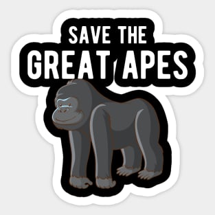 Great Ape - Save great apes Sticker